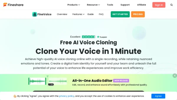 FineVoice AI Voice Cloning