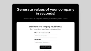 Company Values Generator
