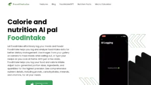 FoodIntake - calorie and nutrition AI pal