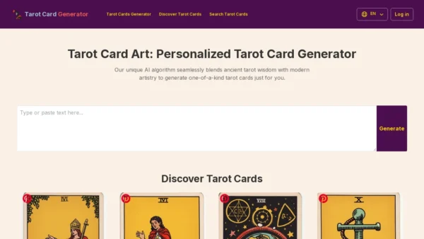 Tarot Card Generator