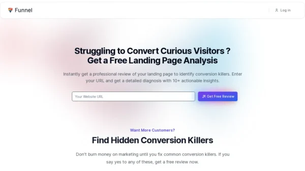 Funnel AI - Landing Page Feedback
