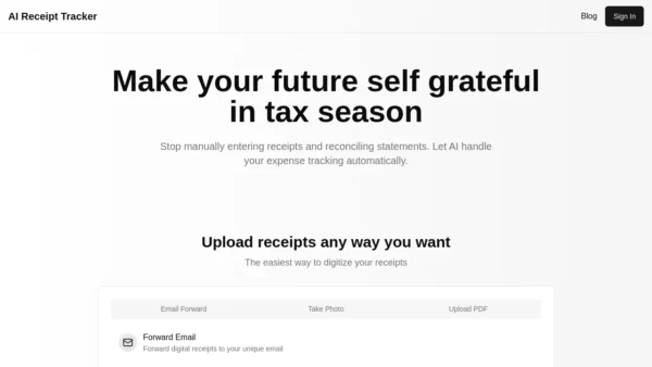 AI Receipt Tracker