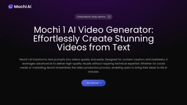 Mochi 1 AI